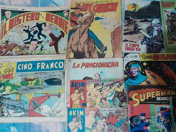 60  albi a  fumetti vintage rari anni 40 70 