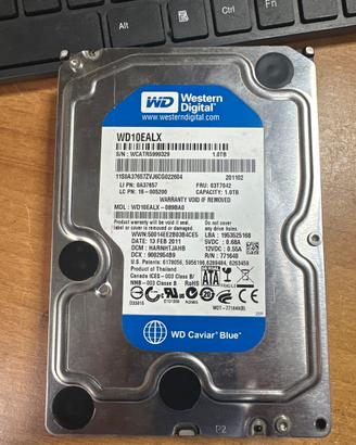 Hard disk wd 1 tb 3,5  7200 rpm