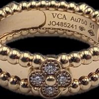 ANELLO VAN CLEEF ORO DIAMANTI