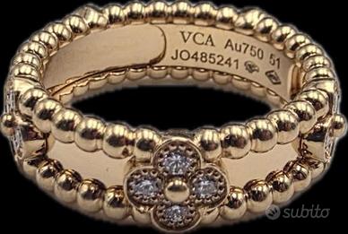 ANELLO VAN CLEEF ORO DIAMANTI