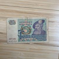 Banconota svedese Fem Kronor