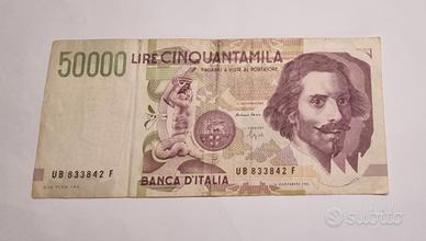 banconota italiana da 50000 cinquantamilalire