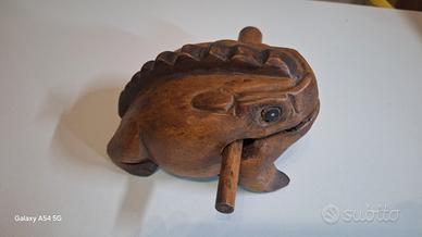 RANA LEGNO SIMULATORE "VERSO" RANOCCHIO
