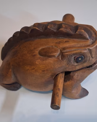 RANA LEGNO SIMULATORE "VERSO" RANOCCHIO