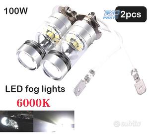 KIT DI LAMPADE ANTI-FOSCHIA A LED H3 100W CANBUS