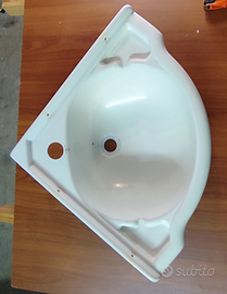Lavandino angolare per bagno Camper