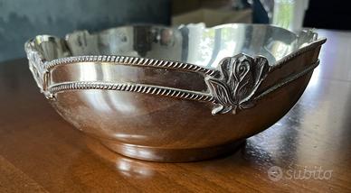 Centrotavola ciotola placcata argento