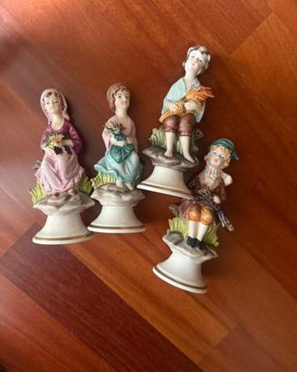 Lotto 4 statuette vintage Ceramiche Marcolin