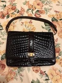 Borsa vintage di coccodrillo