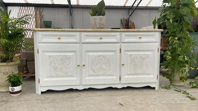 Stupenda Credenza Servante Madia Bianca