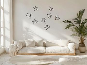 Set 8 Farfalle da parete - decorazioni casa
