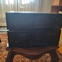 amplificatore technics su x101 e piastra a casette