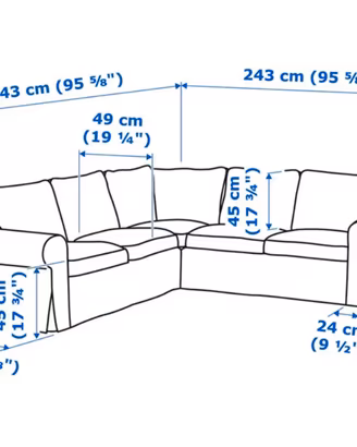 Divano ikea 4 posti angolare