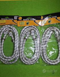 3 Corde elastiche con ganci