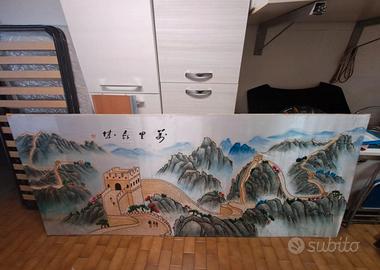 Arazzo ricamato a mano Grande Muraglia Cinese