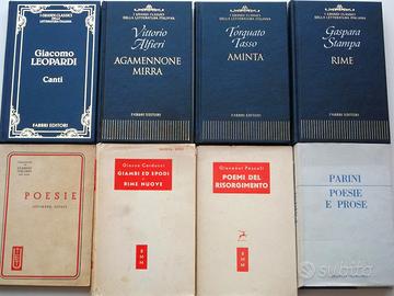 27 Libri - POESIA PROSA SONETTI ODI RIME CANTI
