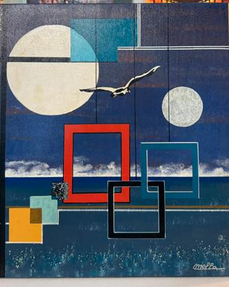 Quadro Luigi Mella “Oltre gli schemi” 50x50