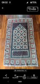 Vecchio tappeto anatolico annodato a mano 