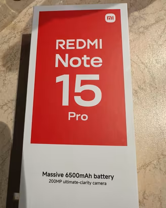 Redmi note 15 pro nuovo garanzia due anni