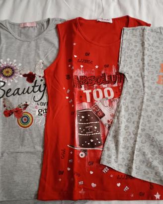 Set 3 t-shirt da ragazza