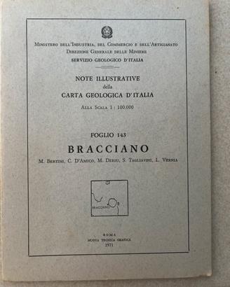 Note illustrative Carta Geologica f. 143 Bracciano