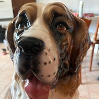 cane statua in ceramica 