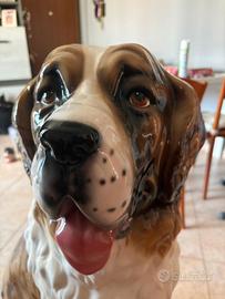 cane statua in ceramica 