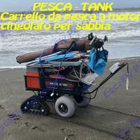 CARRELLO DA PESCA ELETTRICO A MOTORE SURFCASTING
