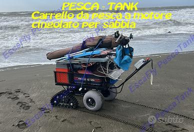 CARRELLO DA PESCA ELETTRICO A MOTORE SURFCASTING