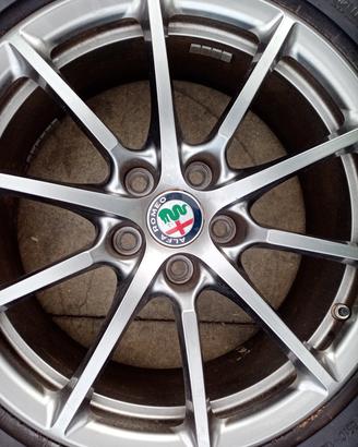 1 Cerchio singolo alfa stelvio giulia 17° pollici