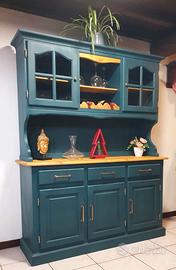 Doppia credenza vetrine e porta vino