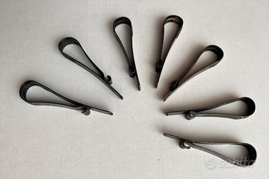 7 Pinze mollette salvapantaloni bicicletta vintag