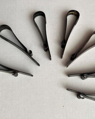 7 Pinze mollette salvapantaloni bicicletta vintag