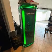 Vetrina Frigo bar Heineken luminoso da pub