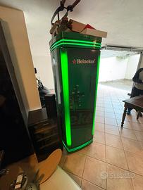 Vetrina Frigo bar Heineken luminoso da pub