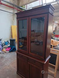 Mobile con vetrina noce
