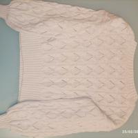 Maglioncino donna traforato Only bianco 80%cotone