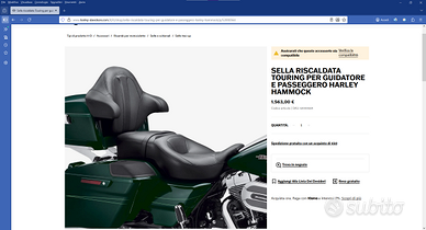 Sella riscaldata Harley Davidson