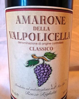 1998 -  R. Righetti - Amarone della Valpolicella