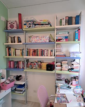 libreria componibile alta 264 cm e larga 224 cm