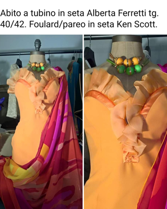 Abito in seta Alberta Ferretti
