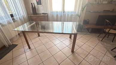 Tavolo piano vetro 220x90 GHD