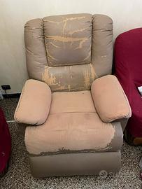 Poltrona elettrica con telecomando