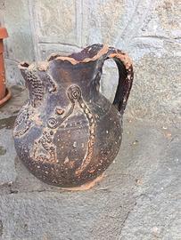 Vaso/brocca antico in terracotta 
