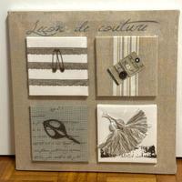 Pannello decorativo “Leçon de couture ”