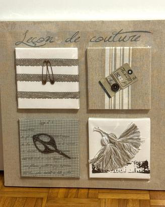 Pannello decorativo “Leçon de couture ”