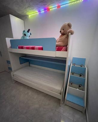 letto doppio singolo salvaspazio