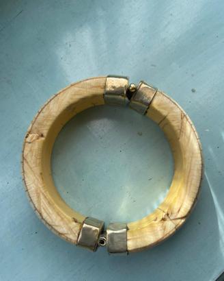 Bracciale Antico in Avorio e argento