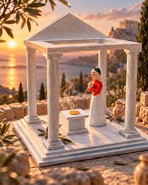 tempio greco miniature stampa 3D 