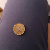 moneta . 20 centesimi anno 1999